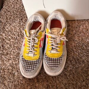 Nike Yellow and Red Athletic Shoes